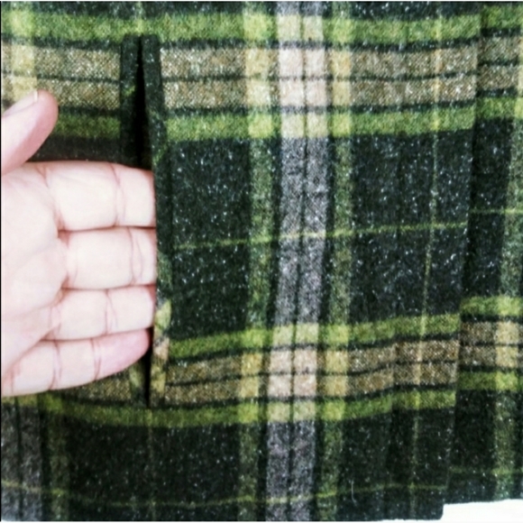 Norton Mcnaughton Wool Blend Jacket Green Plaid 12 - Picture 5 of 8